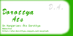 dorottya ats business card